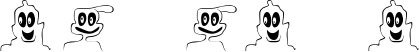 Image preview of font FE 10 Lil Ghosts
