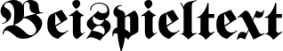 Image preview of font Fette Unz Fraktur