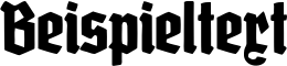 Image preview of font Grobe Deutschmeister