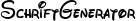 Vorschau der Schrift Waltograph mit dem Text 'SchriftGenerator'