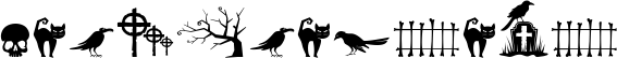 Image preview of font Alit Halloween