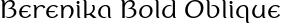 Berenika Bold Oblique