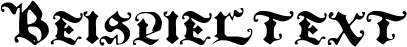 Image preview of font BlackInitialText