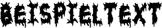 Image preview of font Blood Spatter