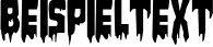 Image preview of font Bloodlust Regular