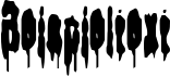 Image preview of font Bodybag