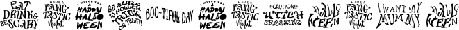 Image preview of font Boo Words