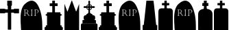 Image preview of font Cemetery Icons