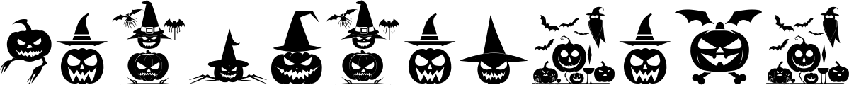 Image preview of font Ding of Halloween ST