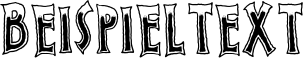 Image preview of font Evil Spin