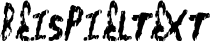 Image preview of font FleshShop