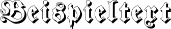 Image preview of font Fraktur Shadowed