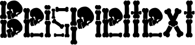 Image preview of font Ghost Skeleton
