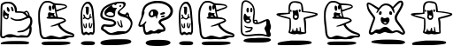 Image preview of font Ghosties