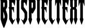 Image preview of font Gotharctica Rotated