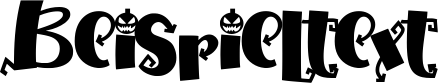 Image preview of font Halloween Island