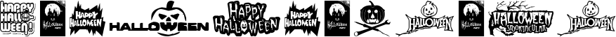 Image preview of font Halloween Logo