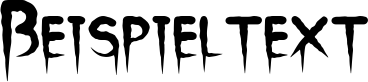 Image preview of font Horror