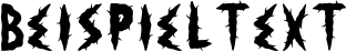Image preview of font Horror Corpse