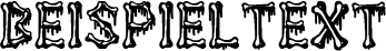 Image preview of font Huesitos