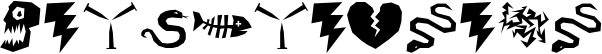 Image preview of font ILL oCtoBer