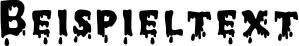 Image preview of font JD Melted