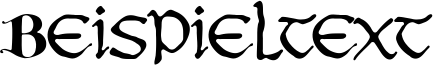 Image preview of font JMH Moreneta