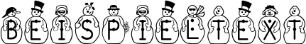 Image preview of font JFSnowbiz