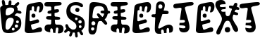 Image preview of font Kablammo