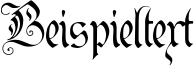 Image preview of font Kanzler