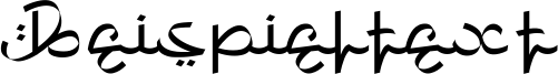 Image preview of font Khafidz