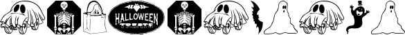 Image preview of font KiddyHalloween