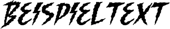 Image preview of font Killing Harmonic