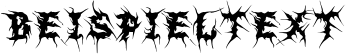 Image preview of font MB-EvilGhost