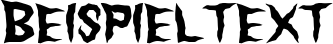 Image preview of font Monster Scream