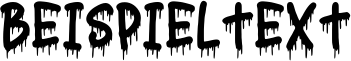 Image preview of font Nightmare Regular