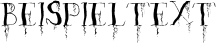 Image preview of font Organic Fear