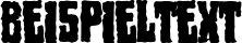 Image preview of font Pantano Gipsy