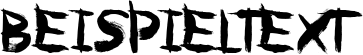 Image preview of font Paranoia