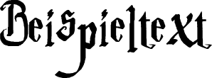 Image preview of font Parry Hotter
