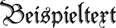 Image preview of font Peter Schlemihl