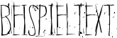 Image preview of font Quiet Horror Story