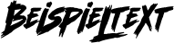 Image preview of font Scramble Storm
