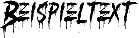 Image preview of font Scream Blood