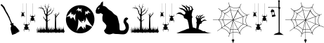 Image preview of font Spooky Night