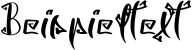 Image preview of font Spooky Wooky