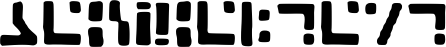 Image preview of font Standard Galactic Alphabet