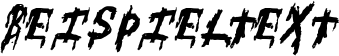 Image preview of font SuperFear