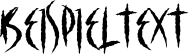 Image preview of font The Claws