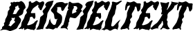 Image preview of font The Deep Horror!